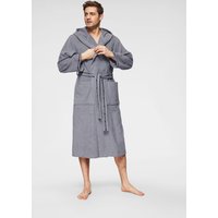 Bruno Banani Herrenbademantel "Danny, Normallänge & Überlänge, auch in extra lang, Hotelbademantel" 1 Stk. tlg., mit Logostreifen, Herren Bademantel aus 100% Baumwolle, S-4XL von Bruno Banani