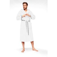 Bruno Banani Herrenbademantel "Danny, Normallänge & Überlänge, auch in extra lang, Hotelbademantel" 1 Stk. tlg., mit Logostreifen, Herren Bademantel aus 100% Baumwolle, S-4XL von Bruno Banani