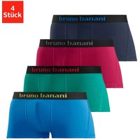 Bruno Banani Boxershorts, (Packung, 4 St.), in Hipster-Form mit Logo Webbund von Bruno Banani