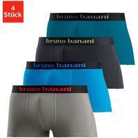 Bruno Banani Boxershorts, (Packung, 4 St.), in Hipster-Form mit Logo Webbund von Bruno Banani