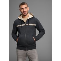 Bruno Banani Kapuzensweatjacke, moderner Brustprint von Bruno Banani