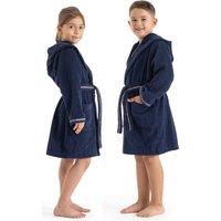 Bruno Banani Kinderbademantel "Danny, Ideal für Zuhause, Schwimmbad oder im Urlaub" 1 Stk. tlg., mit Logostreifen, aus 100% Baumwolle von Bruno Banani
