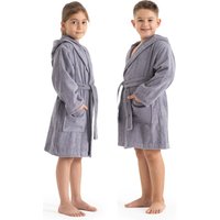 Bruno Banani Kinderbademantel "Danny, Ideal für Zuhause, Schwimmbad oder im Urlaub" 1 Stk. tlg., mit Logostreifen, aus 100% Baumwolle von Bruno Banani