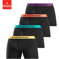 Bruno Banani Boxer "Boxershorts für Herren" Packung, 4 Stk. tlg., mit längerem Bein und auffälligen Logobund von Bruno Banani