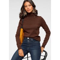 Bruno Banani Rollkragenpullover mit Metalllogo von Bruno Banani