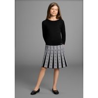 Bruno Banani Strickkleid "Strickkleid mit Faltenrock und Jacquardmuster" NEUHEIT: BRUNO BANANI für TEENS Trendiges Strickkleid von Bruno Banani