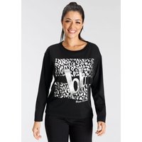 Bruno Banani Sweatshirt, silberfarbener Leo-Print NEUE KOLLEKTION von Bruno Banani