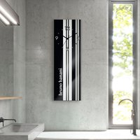 Bruno Banani Wanduhr "Stripes auf Glas", analog, 20 cm von Bruno Banani