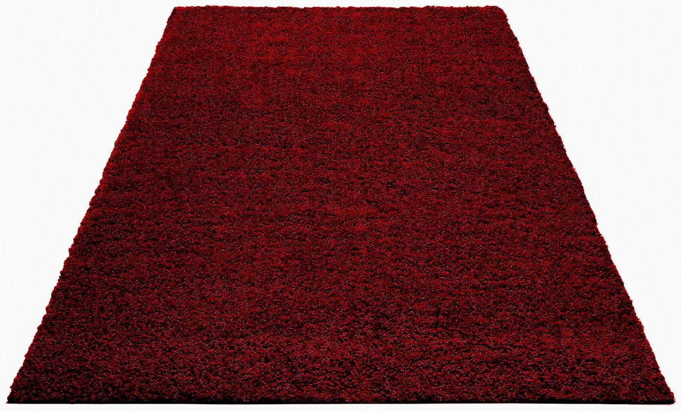 Hochflor-Teppich Shaggy Soft, Bruno Banani, rechteckig, Höhe: 30 mm, gewebt, Uni Farben, besonders weich und kuschelig von Bruno Banani