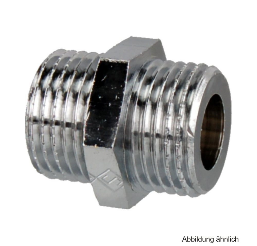 Bruse GmbH & Co. KG Wasserrohr Verchromter Doppelnippel Sechskant, 3/4" von Bruse GmbH & Co. KG