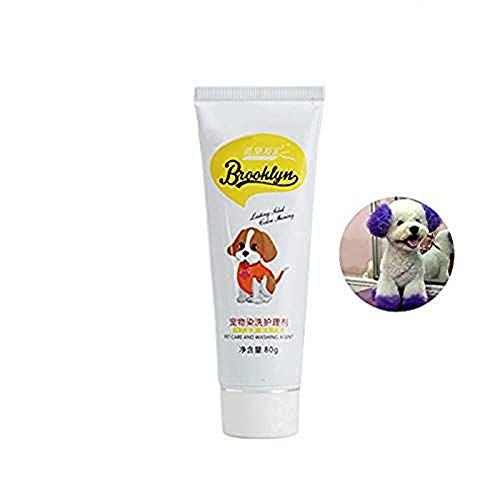 Brüssel s08 80 g Haustierhaarfarbe, Creme, für Hunde, Katzen, Tiere, semi-permanent, ungiftig von Brussels