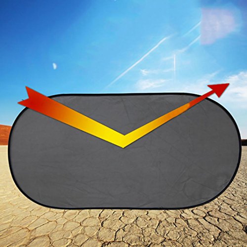 Brussels08 Universal Auto Heckscheibe Sonne Visier Schatten Cover Shield Sonnenschutz UV-Schutz Klapp Auto Heckscheibe Sonnenschutz Mesh Auto Sonnenschutz für Autos, Trucks und SUV 's von Brussels08