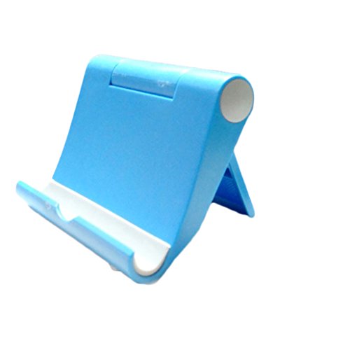 Brussels08 Universal faltbar Desktop-Halterung für Telefon, Tablet, iPad, iPhone blau blau Medium von Brussels08