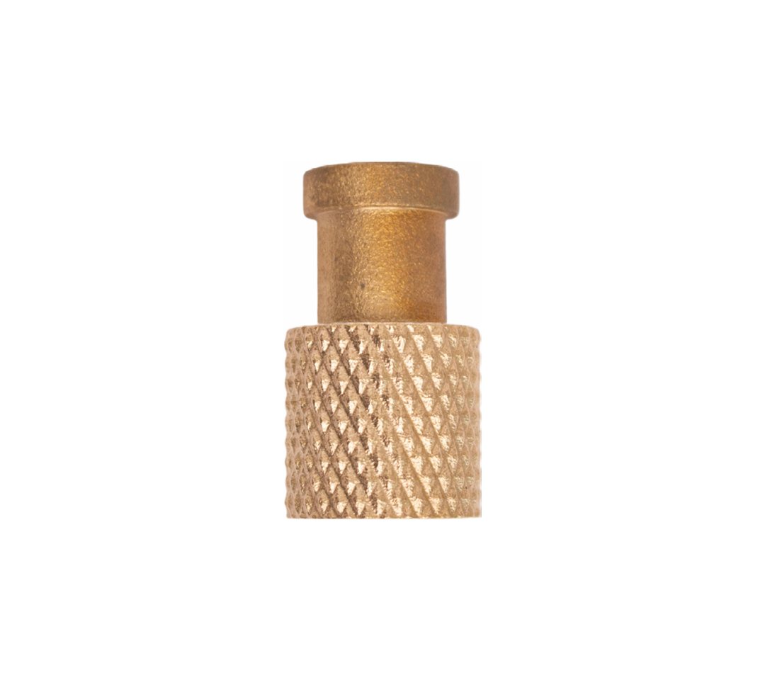 Brût Homeware Möbelknopf Möbelknopf Messing "SLIM", gerändeltes Vollmessing von Brût Homeware