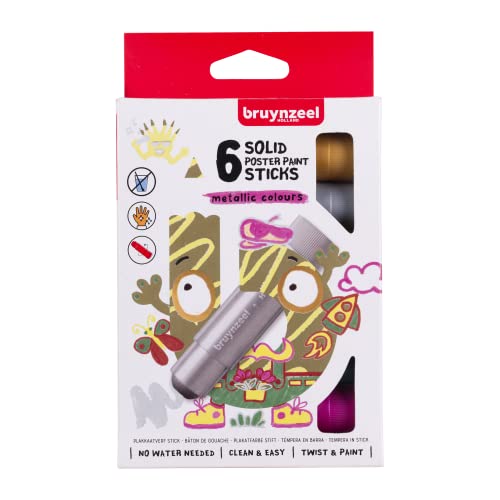 Bruynzeel Poster Paint Sticks 6-teiliges Set Metallic Bruynzeel Poster Paint Sticks 6-teiliges Set Metallic von Bruynzeel