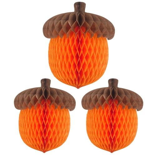 Brxmpn Eichel-wabenball, wabenpapier, Thanksgiving-hängeornament Für Herbstfest-Party, Decken-Center-Dekoration Brxmpn Eichel-wabenball, wabenpapier, Thanksgiving-hängeornament Für Herbstfest-Party, Decken-Center-Dekoration von Brxmpn