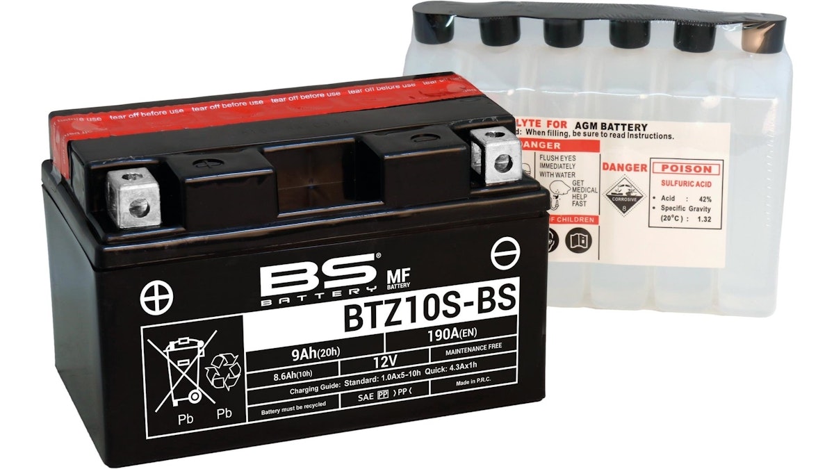 BS-Battery Batterie BS-Battery, MTF, wartungsfrei, Batterie "YTZ10S-BS" ETN: 508 901 015 von Bs Battery