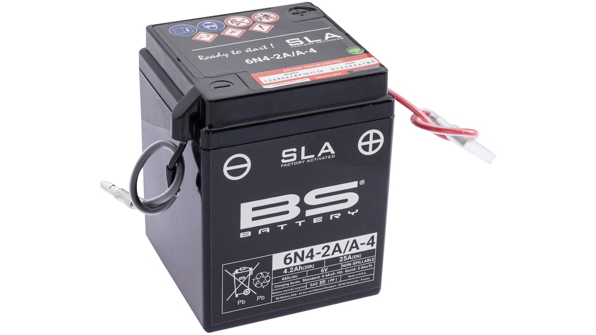 BS-Battery Batterie BS-Battery, SLA, versiegelt, Batterie "6N4-2A-4" ETN: 004 014 001 von Bs Battery
