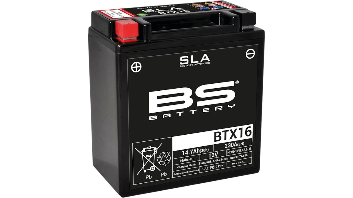 BS-Battery Batterie BS-Battery, SLA, versiegelt, Batterie "YTX16-BS" ETN: 514 902 022 von Bs Battery