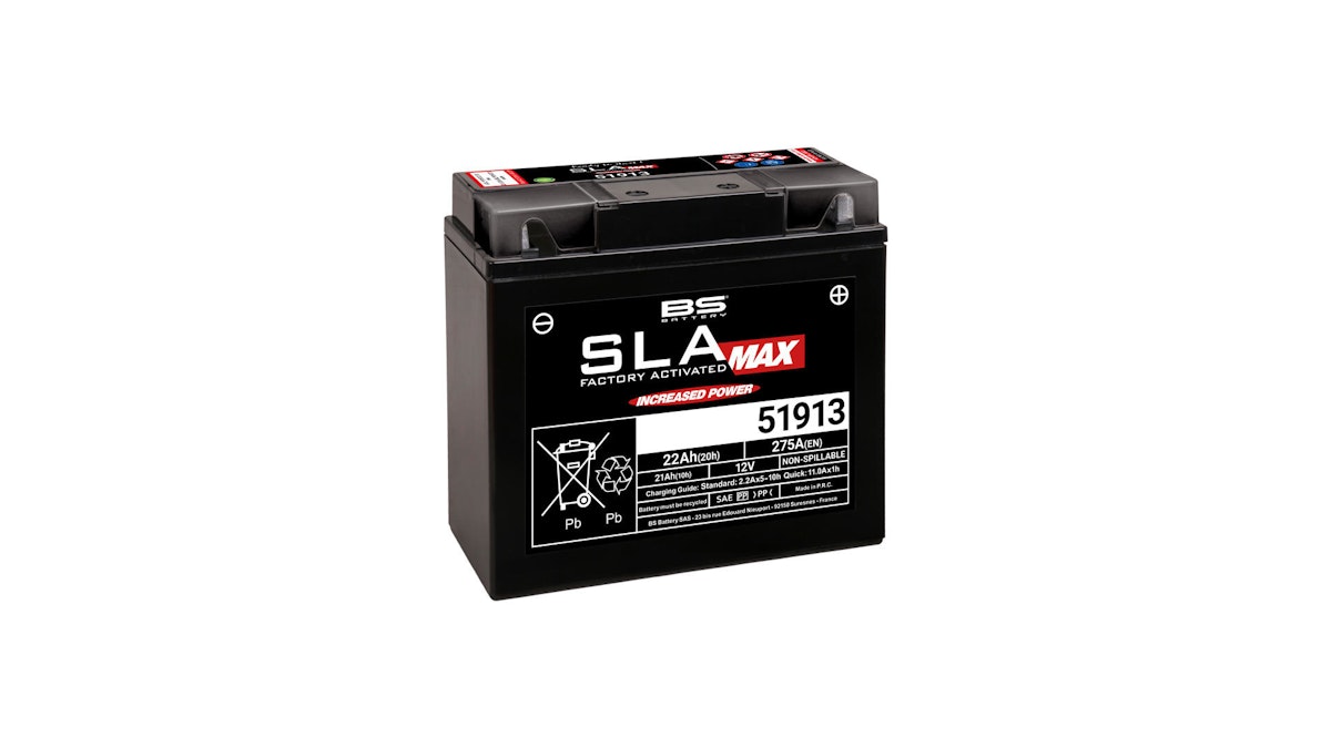 BS-Battery Batterie BS-Battery, SLA-MAX, versiegelt, startverstärkt, Batterie "51913" ETN: 519 013 017 von Bs Battery