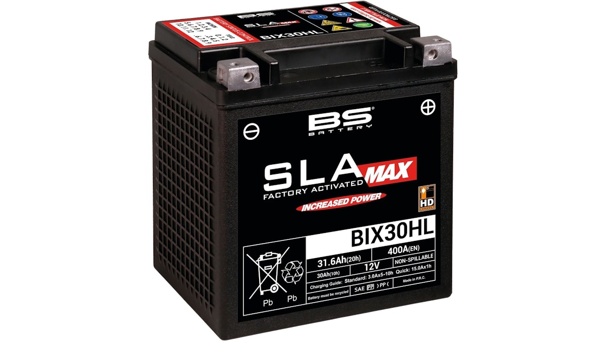 BS-Battery Batterie BS-Battery, SLA-MAX HD, versiegelt, startverstärkt, rüttelfest, Batterie "BIX30HL-BS" von Bs Battery