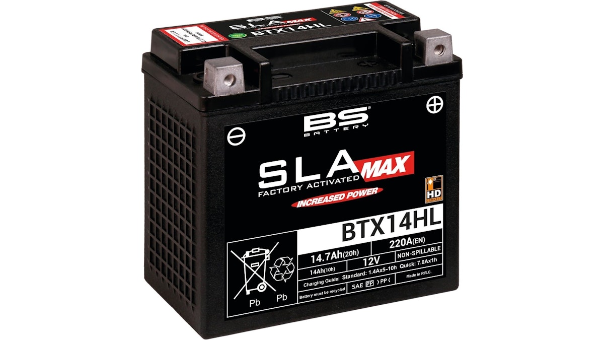 BS-Battery Batterie BS-Battery, SLA-MAX HD, versiegelt, startverstärkt, rüttelfest, Batterie "YTX14HL-BS" von Bs Battery