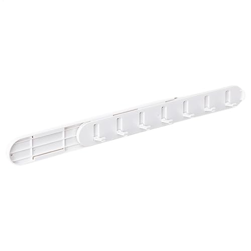 Ausziehbarer Kleiderhaken für Kleiderschrank, ausziehbarer Kleiderbügel, 38,1 x 5,1 x 3,5 cm, Multi-Haken, Aufbewahrungsdesign, vielseitige Haken für Badezimmer, Küche, Stauraum, Schlafzimmer, zum von Bsbkoj