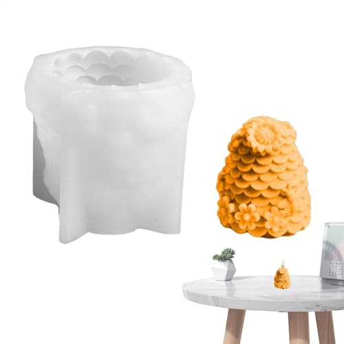 Bsbkoj Honigkamm-Harzherstellung, 3D-Kerzenform, Zylinder-Seifenform, Schnellentriegelung, Heimdekoration, Tierharzkunst für Fondant und Backen Bsbkoj Honigkamm-Harzherstellung, 3D-Kerzenform, Zylinder-Seifenform, Schnellentriegelung, Heimdekoration, Tierharzkunst für Fondant und Backen von Bsbkoj