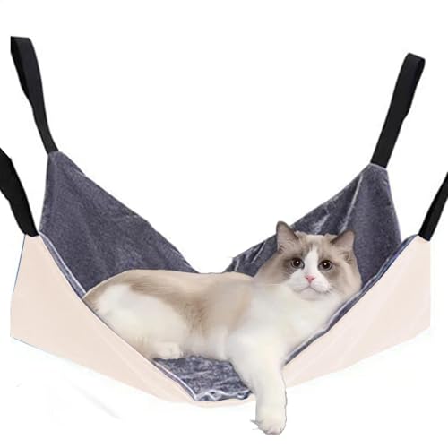 Bsbkoj Katzen-Hängematte, Käfigzubehör, Kätzchenbett, bequeme Schlafmatte, doppelseitiges Bett, 40 x 40 cm, für Kätzchen, Frettchen, Welpen, Kaninchen und Kleintiere von Bsbkoj