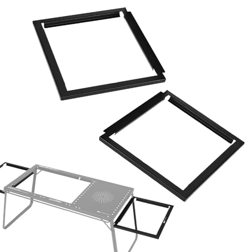 Bsbkoj Campingtisch, Metall, Faltbarer Campingständer, tragbare Strandseite und Rucksack-Werkzeug, leichtes Picknickzubehör, ideal für Wandern und Outdoor-Abenteuer von Bsbkoj