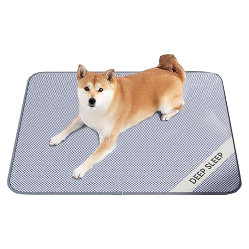 Bsbkoj Kühlmatte für Hunde, atmungsaktive Haustier-Schlafmatte (45 x 35 x 1 cm), kühlendes Kissen für heißes Wetter für Welpen und Kätzchen, ideal für den Innen- und Außenbereich von Bsbkoj