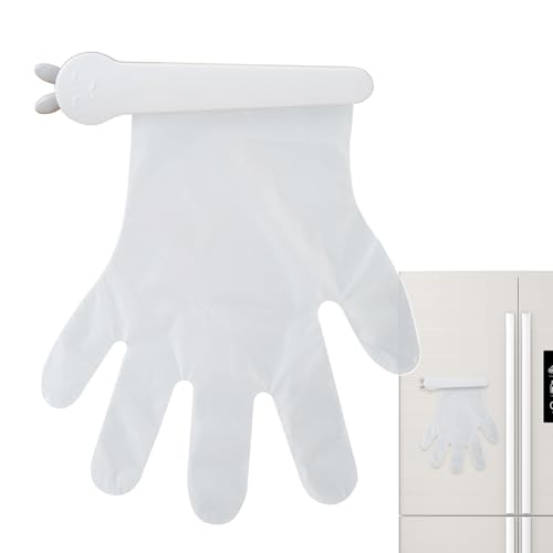 Bsbkoj Tragbarer Handschuhhalter, Wandhalterung, Organizer, 21 x 2,5 cm, Clip-Design, selbstklebende Aufbewahrung, platzsparender Organizer, Restaurant-Lebensmittel-Service-Versorgung für Garage von Bsbkoj