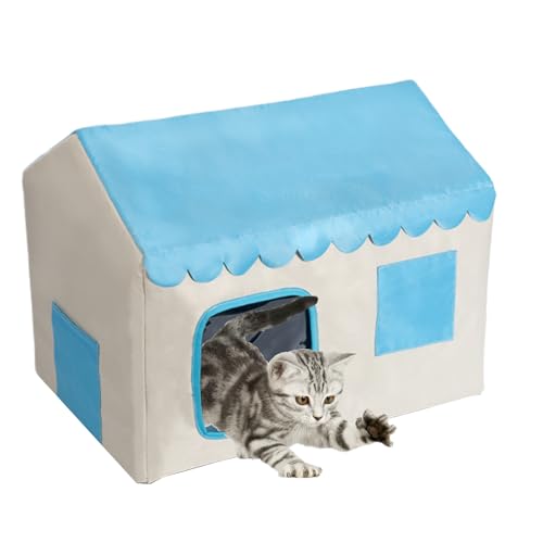 Cooling House für draußen Katzen, isoliert, für Kittens, All-Season Shelter für Balkon, Lawn, Garten, Terrasse, Hintertür, Innen- und Außenbereich von Bsbkoj