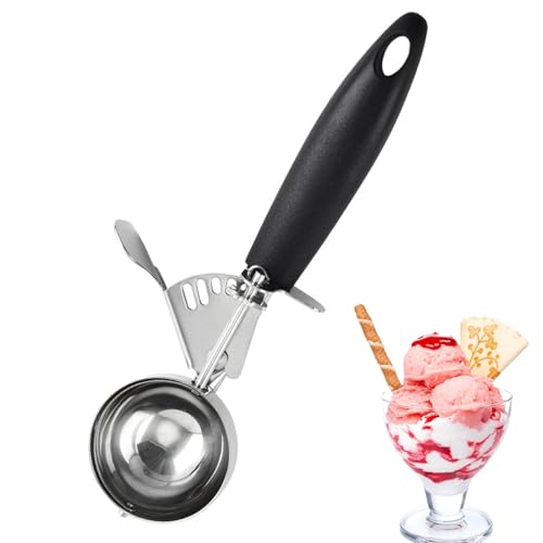 Eisportionierer, robuster Edelstahl-Antihaftschaufel, bequemer Griff, Küchenhelfer für , Sorbet, Keksteig, , 22,5 x 9 cm Eisportionierer, robuster Edelstahl-Antihaftschaufel, bequemer Griff, Küchenhelfer für , Sorbet, Keksteig, , 22,5 x 9 cm von Bsbkoj