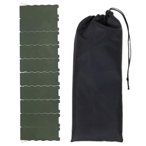Herd-Windschutzscheibe, faltbar, 10 Paneele, Metall-Windschutz, 28 x 12 x 5 cm, leichtes Grillzubehör mit Aufbewahrungstasche, Campingausrüstung für Outdoor-Wandern und Kochen von Bsbkoj