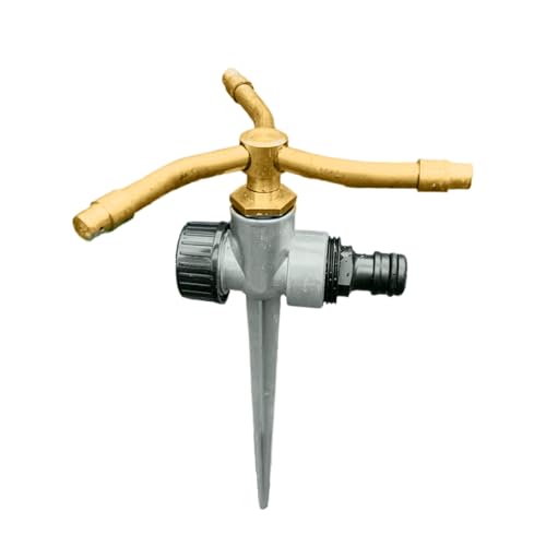Hofsprinkler, Messing Gartenbewässerung, 3-armig, 360° drehbarer Sprinkler, witterungsbeständige Konstruktion, Größe:20.0x10.0x3.0 cm, für Rasen, Garten, Bauernhof, Gewächshaus, Terrasse Hofsprinkler, Messing Gartenbewässerung, 3-armig, 360° drehbarer Sprinkler, witterungsbeständige Konstruktion, Größe:20.0x10.0x3.0 cm, für Rasen, Garten, Bauernhof, Gewächshaus, Terrasse von Bsbkoj