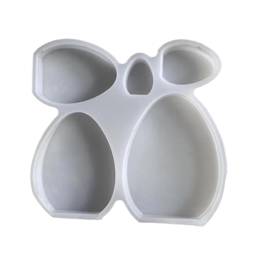Kerzenformen, Osterform, antihaftbeschichtet, flexibel, handgefertigt, kreativ, wiederverwendbar, Premium, vielseitig, kompakt, praktisch, Ostergeschenk zum Basteln, 18 x 17 x 2 cm, Grau Kerzenformen, Osterform, antihaftbeschichtet, flexibel, handgefertigt, kreativ, wiederverwendbar, Premium, vielseitig, kompakt, praktisch, Ostergeschenk zum Basteln, 18 x 17 x 2 cm, Grau von Bsbkoj