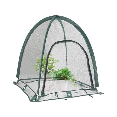 Kleines Gewächshaus, Pop-Up-Pflanzenschutz, Blumenhaus für drinnen und draußen, Pflanzenabdeckung für Kältefrostschutz, Oxford-Tuch PU, PVC, 92 x 92 x 100 cm, ideal für Pflanzen im Winter Kleines Gewächshaus, Pop-Up-Pflanzenschutz, Blumenhaus für drinnen und draußen, Pflanzenabdeckung für Kältefrostschutz, Oxford-Tuch PU, PVC, 92 x 92 x 100 cm, ideal für Pflanzen im Winter von Bsbkoj