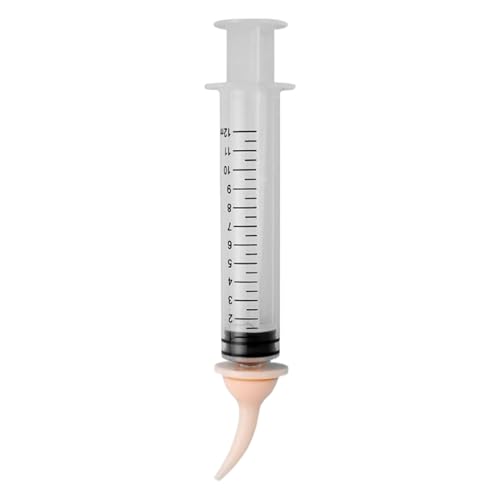 -Pill-Shooter, 12 ml Pillenschieber = Katzen und Hunde, Nippelspitzen-Futterspender für flüssige Medikamente und Lebensmittel, 13 x 2,5 x 2 cm, Haustierbedarf-Werkzeug für den täglichen von Bsbkoj