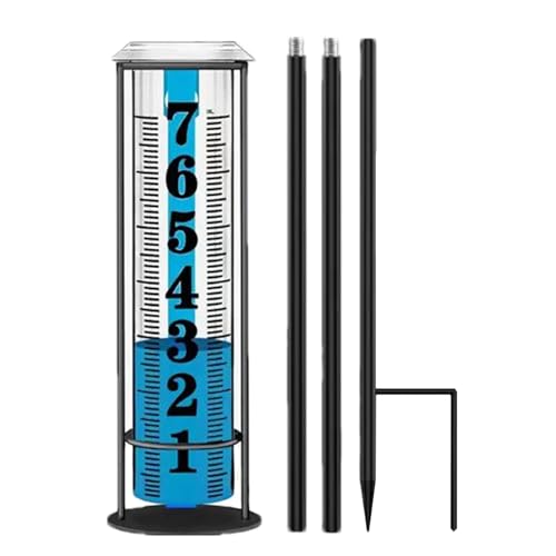 Rain Measure Gauge, Accurate Water Gauges with Stake for Outdoor Rainwater Measurement and Weather-resistant Meter for Terraces, Decks, Lawns, Gardens, Yards, Farmen, Fence Monitoring Rain Measure Gauge, Accurate Water Gauges with Stake for Outdoor Rainwater Measurement and Weather-resistant Meter for Terraces, Decks, Lawns, Gardens, Yards, Farmen, Fence Monitoring von Bsbkoj