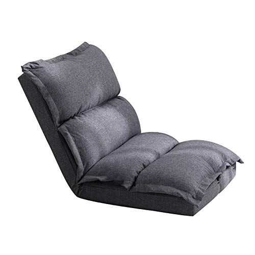 Bseack Bodenstuhl Freizeitmeditationsessel mit unabhängigen Liner Abnehmbarer und abwaschbarer faules Sofa Doppelrücken Verstellbarer Winkel Ergonomischer Bodenstuhl for Wohnzimmer Schlafzimmer von Bseack