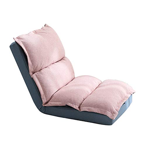 Bseack Bodenstuhl Freizeitmeditationsessel mit unabhängigen Liner Abnehmbarer und abwaschbarer faules Sofa Doppelrücken Verstellbarer Winkel Ergonomischer Bodenstuhl for Wohnzimmer Schlafzimmer von Bseack