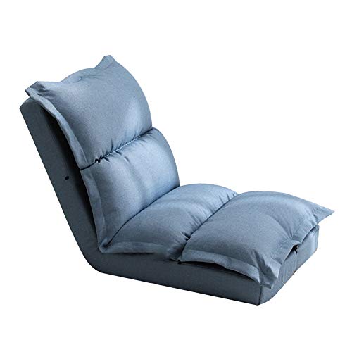 Bseack Bodenstuhl Freizeitmeditationsessel mit unabhängigen Liner Abnehmbarer und abwaschbarer faules Sofa Doppelrücken Verstellbarer Winkel Ergonomischer Bodenstuhl for Wohnzimmer Schlafzimmer von Bseack