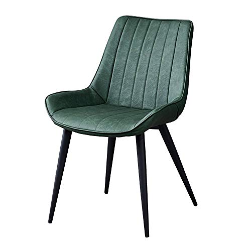 Ergonomische Dresser Stuhl PU Leatner Sitz Licht High Back Chair Wohnzimmer ChairsHome Lounge Chair for Restaurant Wohnzimmer (Color : Green) von Bseack