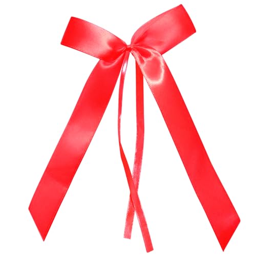 100 Stück Autoschleifen Hochzeit, Handgemacht Satinband Schleifenband, Schleifen Auto, Deko für Party Geburtstag Geschenkenverpackung Auto (Rot) von Bseical