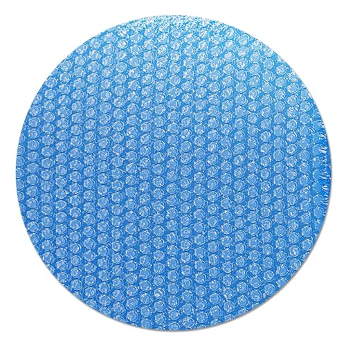 Bseical 244cm Pool Abdeckplane Abdeckung Poolabdeckung Solar-Abdeckung Solarplane Pool Cover Solarfolie Noppenfolie Thermoplane Wärmefolie Spa-Deckel Whirlpool-Deckel Langlebige(RECHTECKIG/RUND) von Bseical