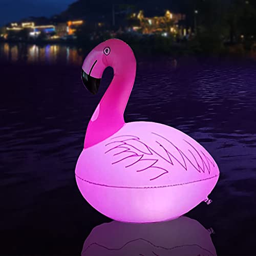 Schwimmende Poolbeleuchtung Solar,Flamingo Solarlicht Wasserdichte,Schwimmende LED Poolbeleuchtung,Poolbeleuchtung Schwimmende IP68 Wasserdicht LED Solarlampe,Flamingo Deko,Poollicht (1 Stück) von Bseical