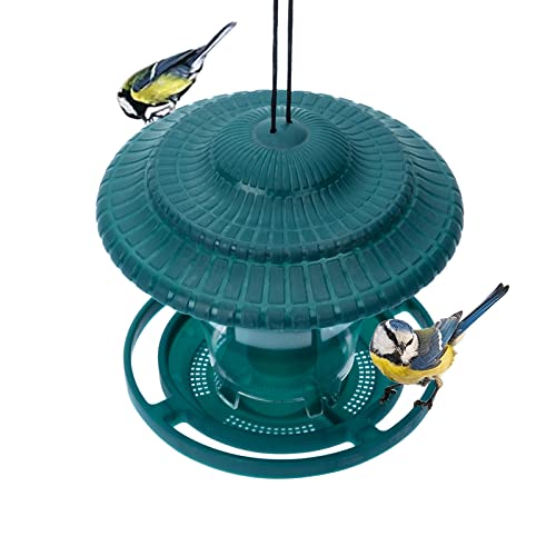 Vogelfutterspender Zum Aufhängen, Vogelhäuschen Balkon Bausatz, Futterstation Vögel Wetterfest, Futterspender Wildvögel Rotkehlchen Schutz Vor Eichhörnchen, Futtersäule Füllung Mehlwürmer (Grün) Vogelfutterspender Zum Aufhängen, Vogelhäuschen Balkon Bausatz, Futterstation Vögel Wetterfest, Futterspender Wildvögel Rotkehlchen Schutz Vor Eichhörnchen, Futtersäule Füllung Mehlwürmer (Grün) von Bseical