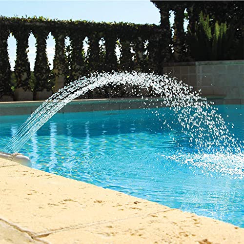 Wasserfall Pool Zubehör - Teich Garten Brunnen, Swimming Pool Wasserfontäne, Sprühgerät Mit Wasserhahn für Poolbrunnen von Bseical