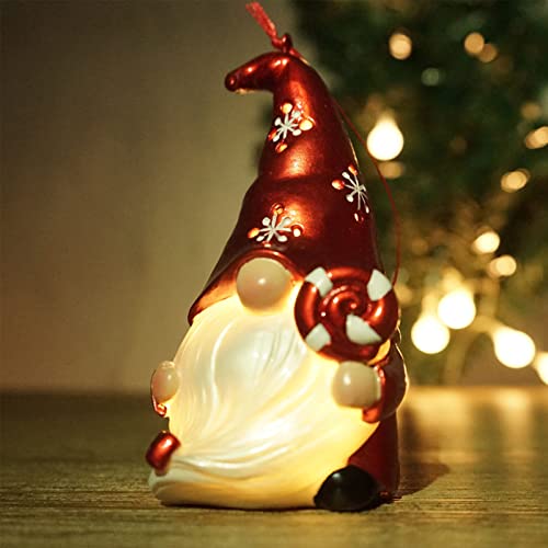 Weihnachten Wichtel Mit Licht,Weihnachtswichtel Dekofigur,Weihnachtsdekoration,Weihnachtsdeko Skandinavisch Santa Tomte Gnom,Weihnachtsbaum Hängende Ornament,Weihnachtsbaum Hängende Ornament (C) von Bseical